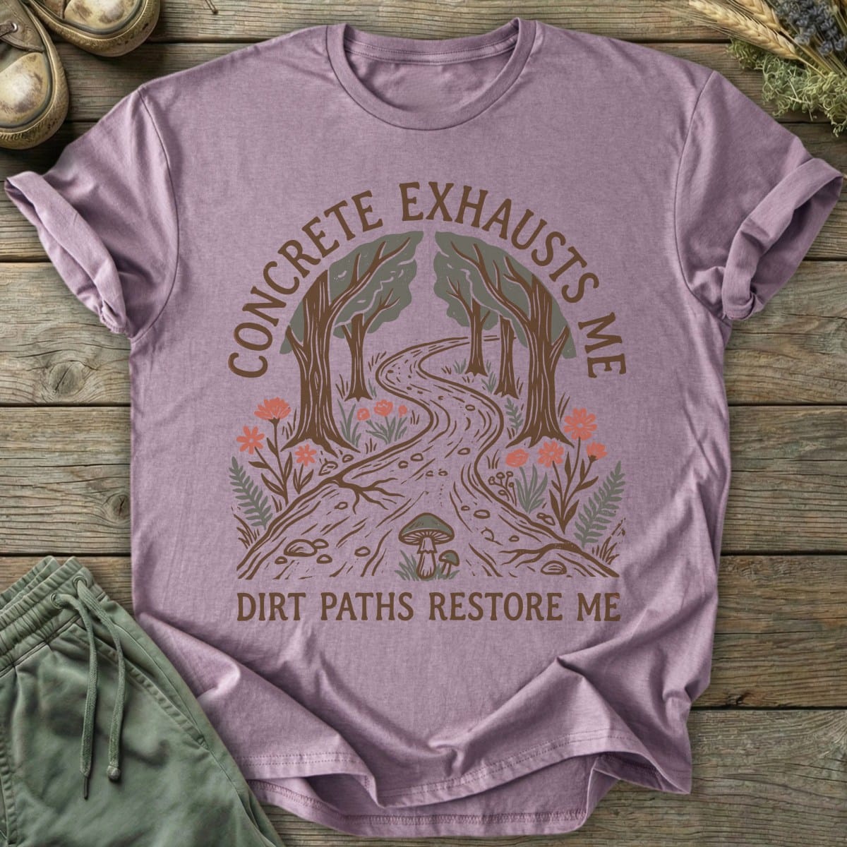 Printify T-Shirt Dirt Paths Restore T-Shirt