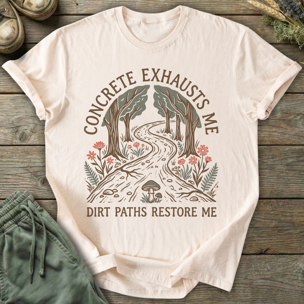 Printify T-Shirt Dirt Paths Restore T-Shirt