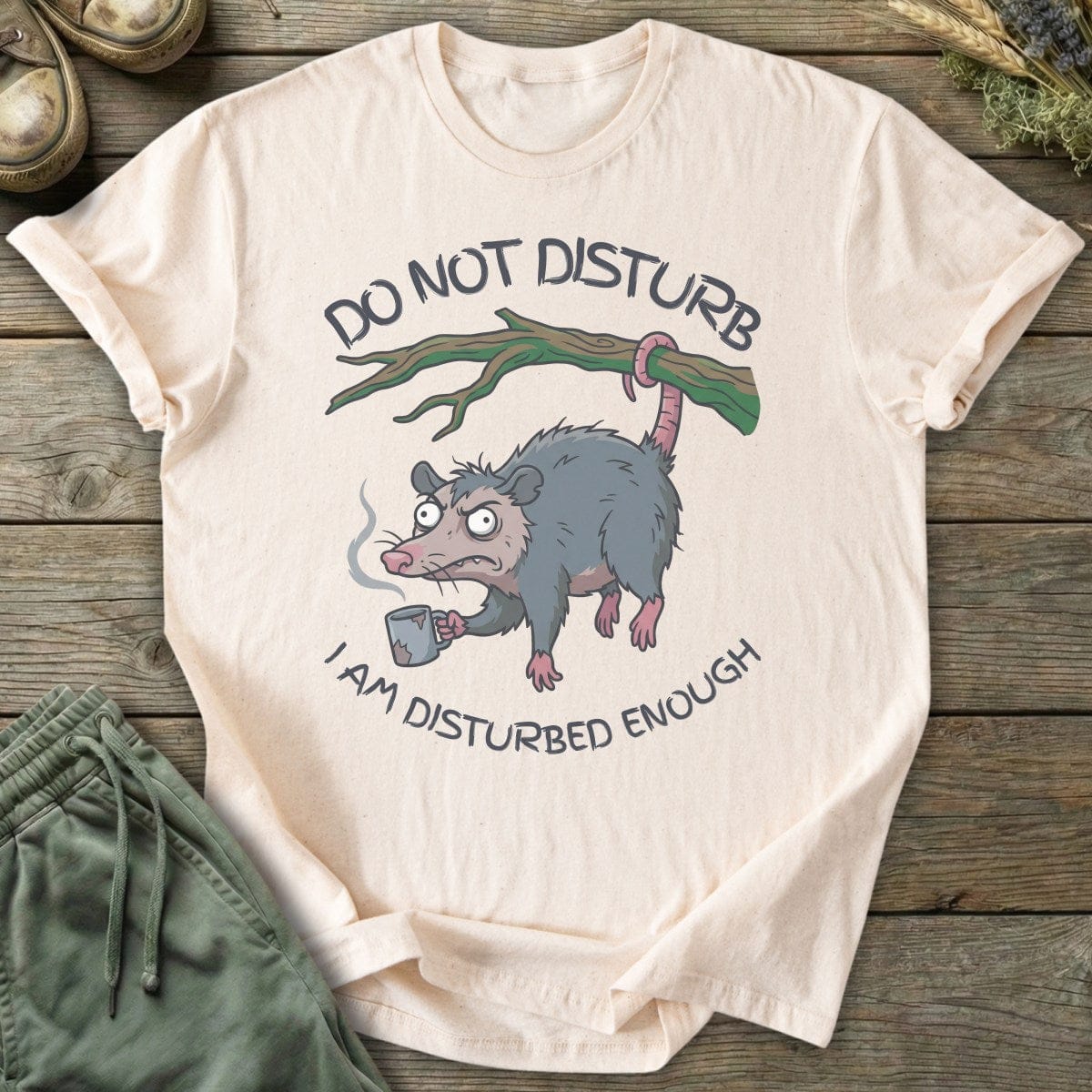 Printify T-Shirt Disturbed Enough T-Shirt