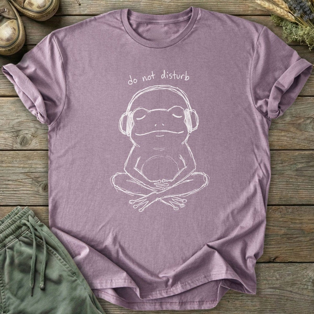 Printify T-Shirt Do Not Disturb Frog T-Shirt