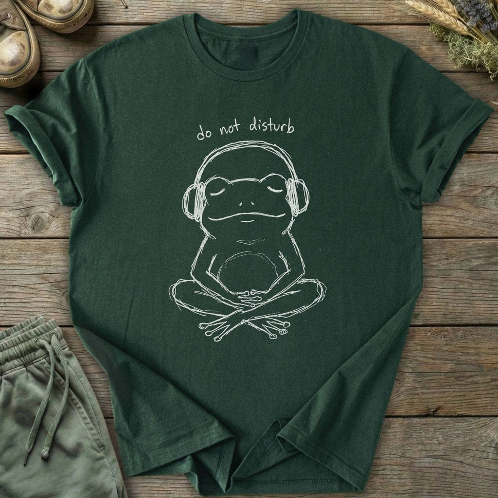 Printify T-Shirt Do Not Disturb Frog T-Shirt