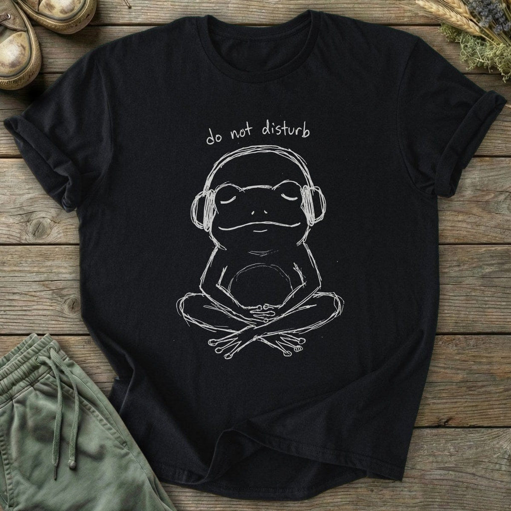 Printify T-Shirt Do Not Disturb Frog T-Shirt