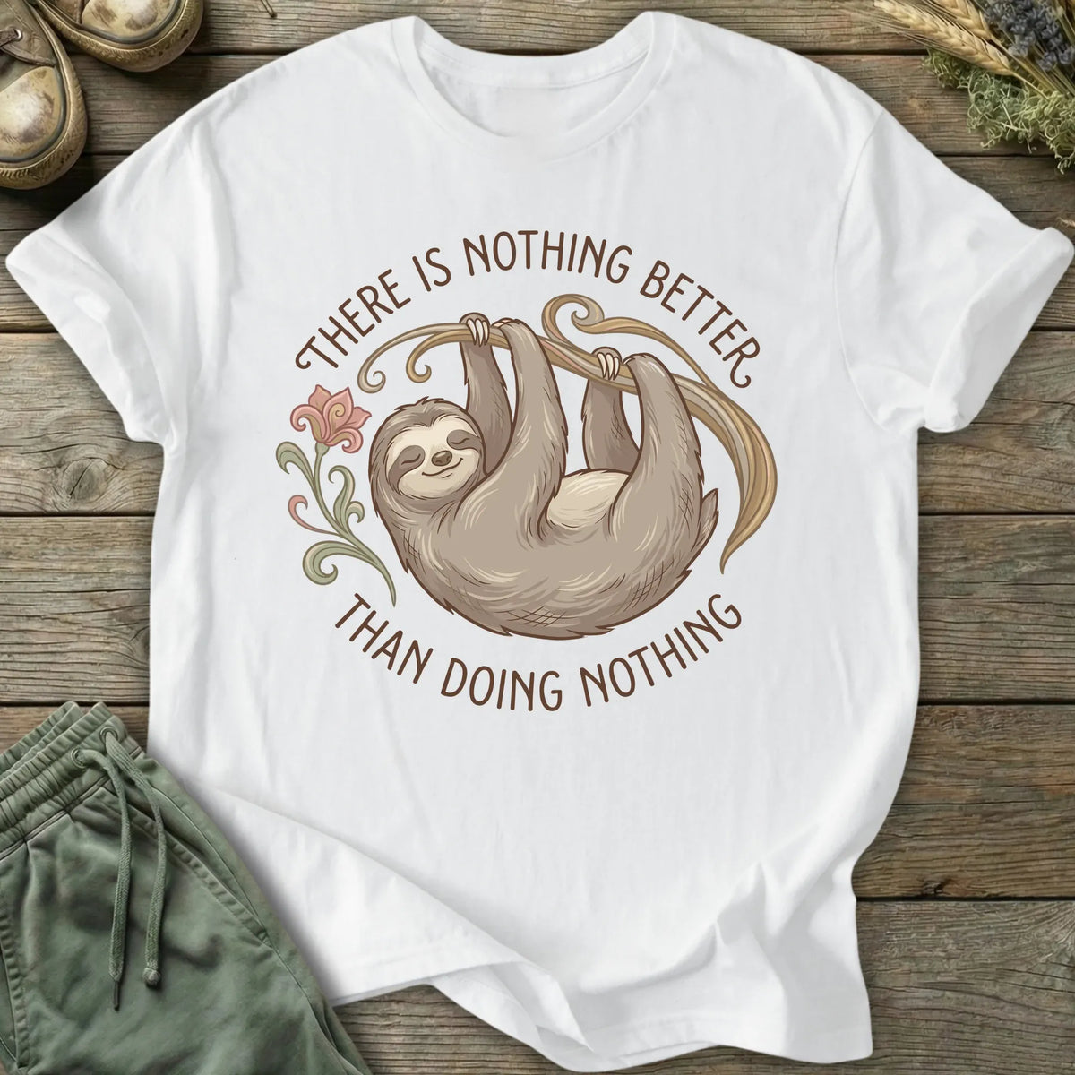 Printify T-Shirt Doing Nothing T-Shirt