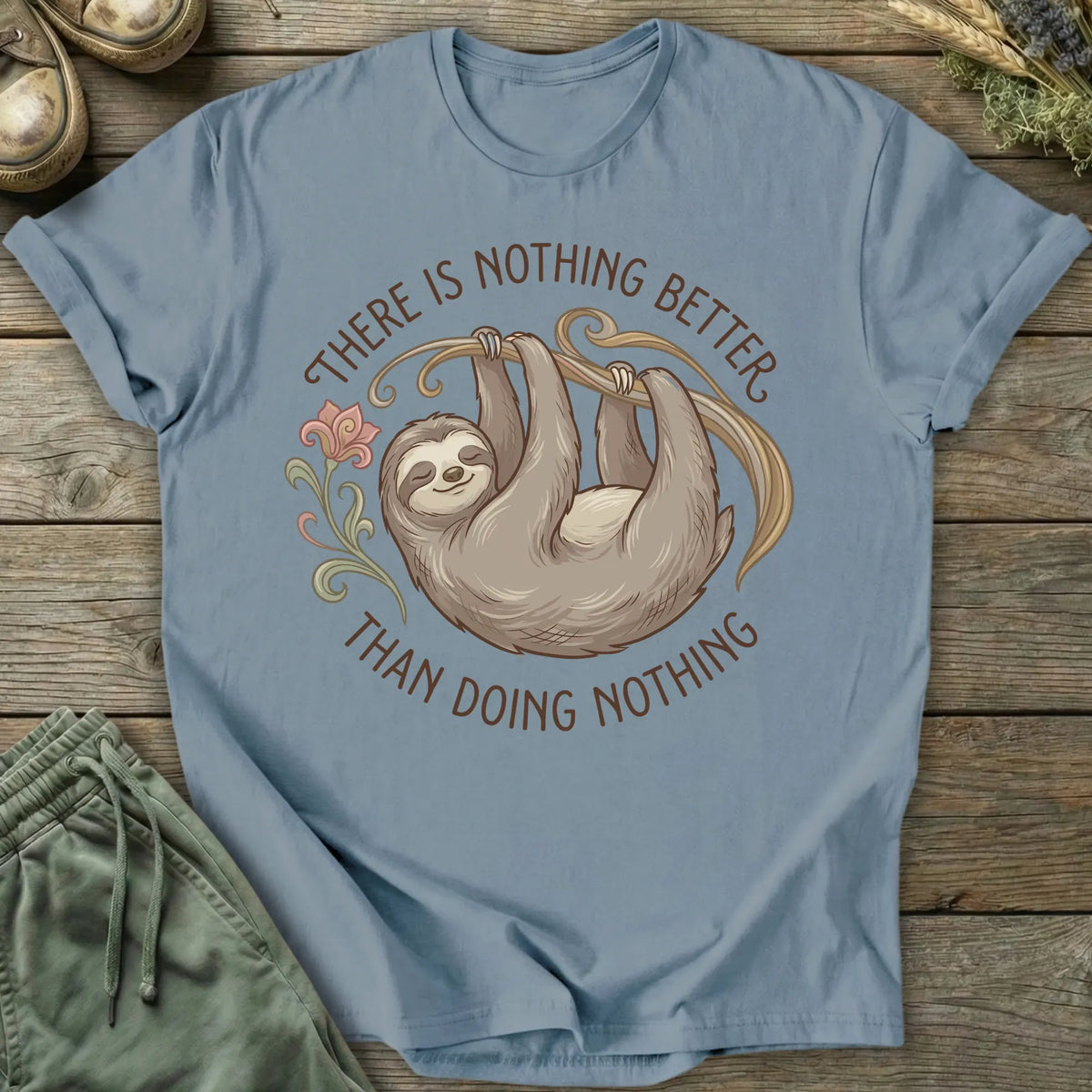 Printify T-Shirt Doing Nothing T-Shirt