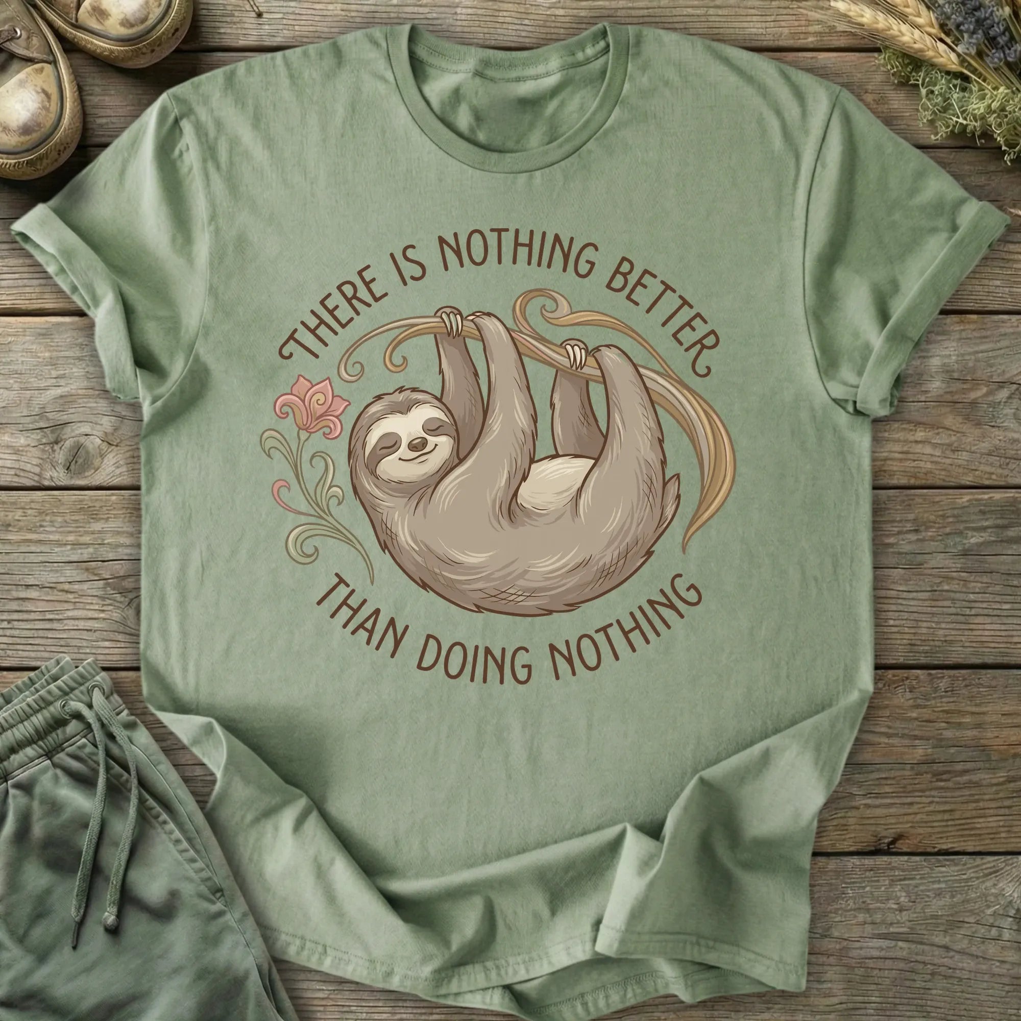 Printify T-Shirt Doing Nothing T-Shirt