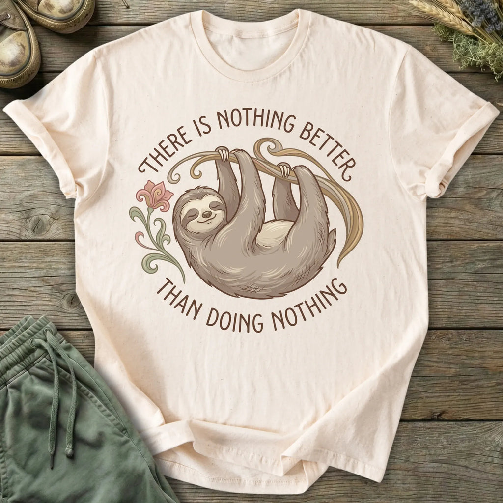 Printify T-Shirt Doing Nothing T-Shirt