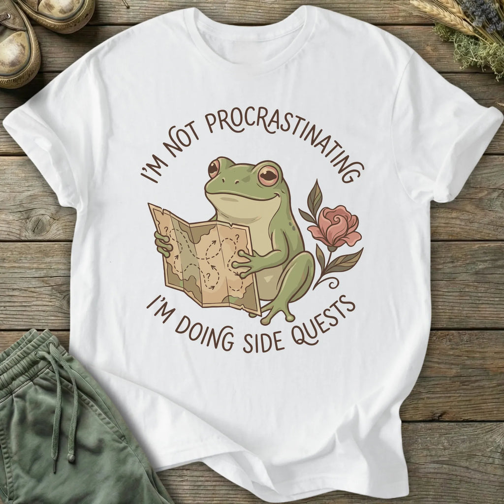 Printify T-Shirt Doing Side Quests T-Shirt