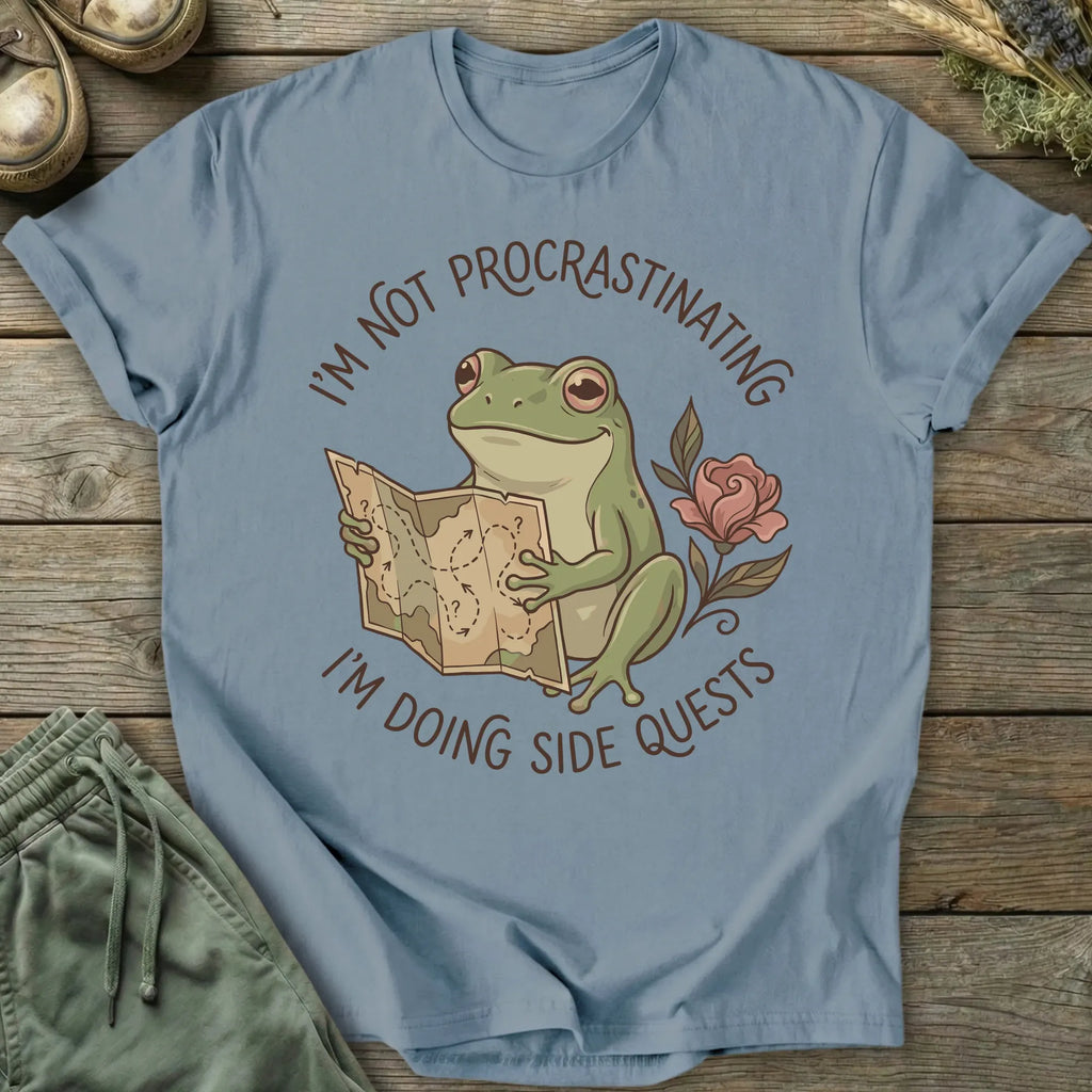 Printify T-Shirt Doing Side Quests T-Shirt