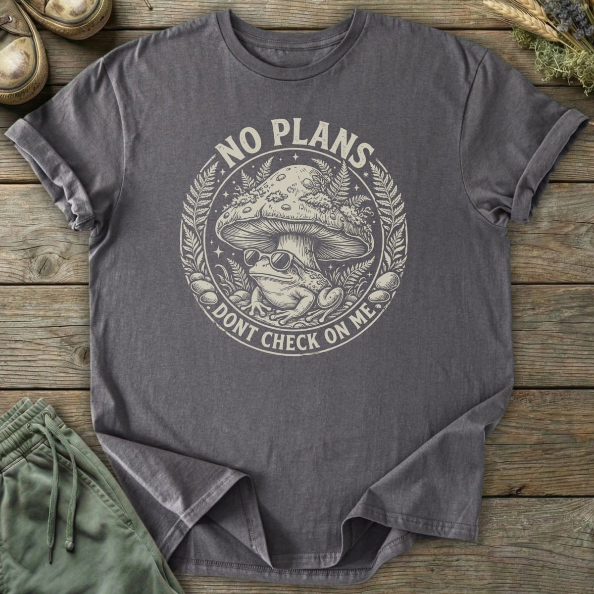 Printify T-Shirt Don't Check On Me T-Shirt