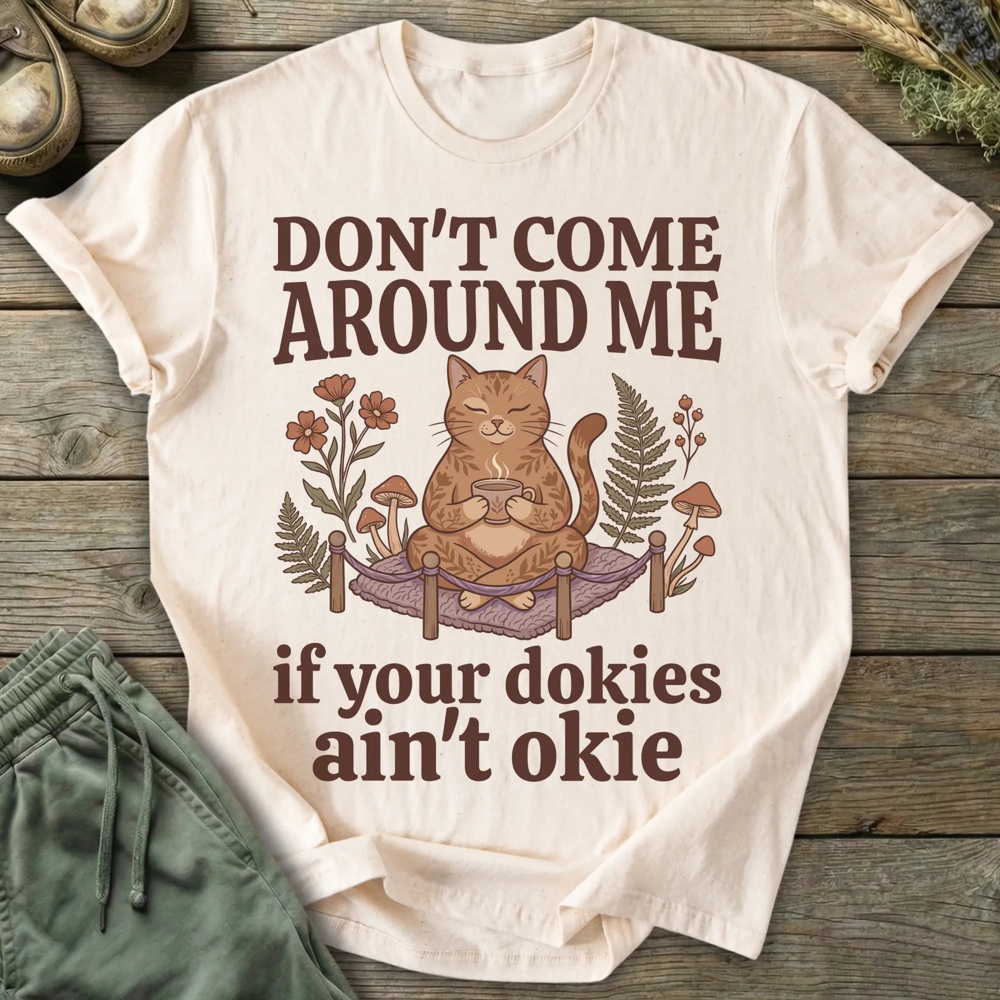 Printify T-Shirt Don't Come Around Me T-Shirt