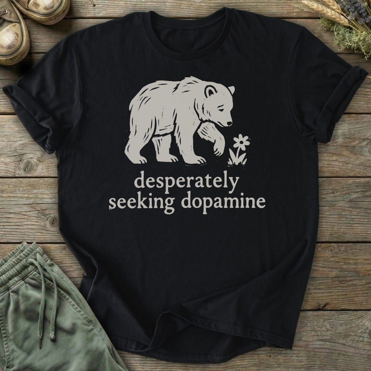 Printify T-Shirt Dopamine Bear T-Shirt