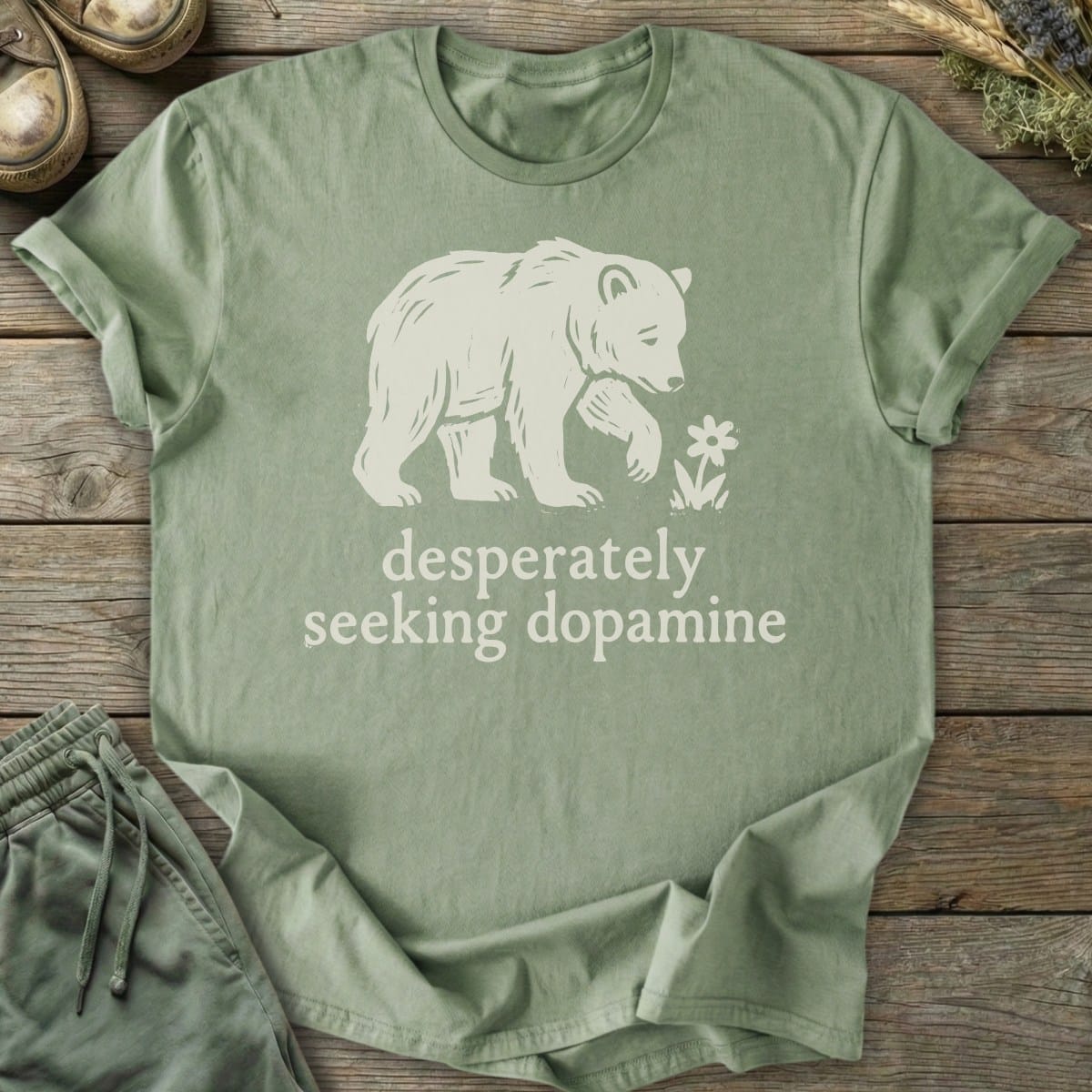 Printify T-Shirt Dopamine Bear T-Shirt