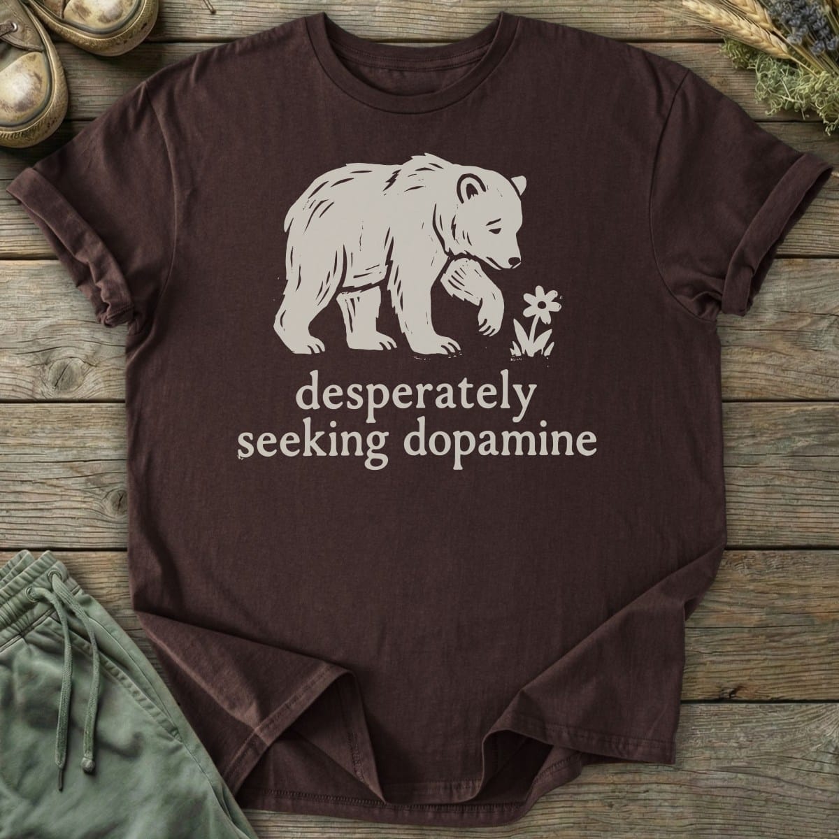 Printify T-Shirt Dopamine Bear T-Shirt
