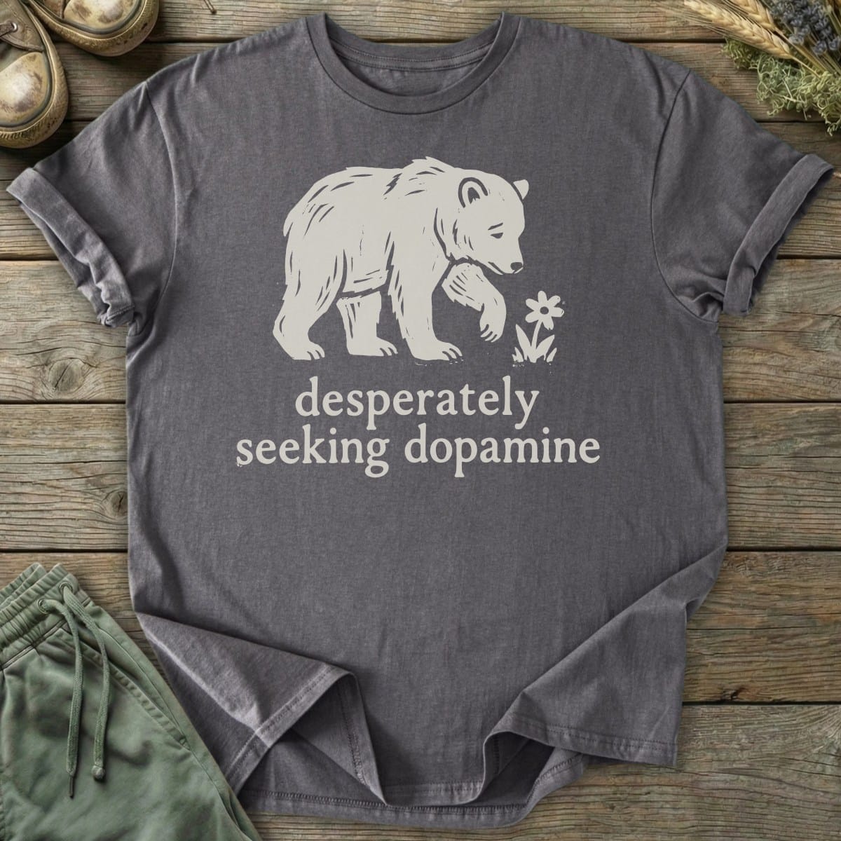 Printify T-Shirt Dopamine Bear T-Shirt