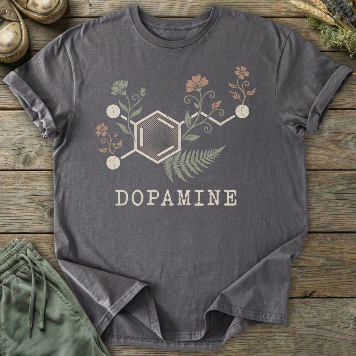 Printify T-Shirt Dopamine Molecule T-Shirt