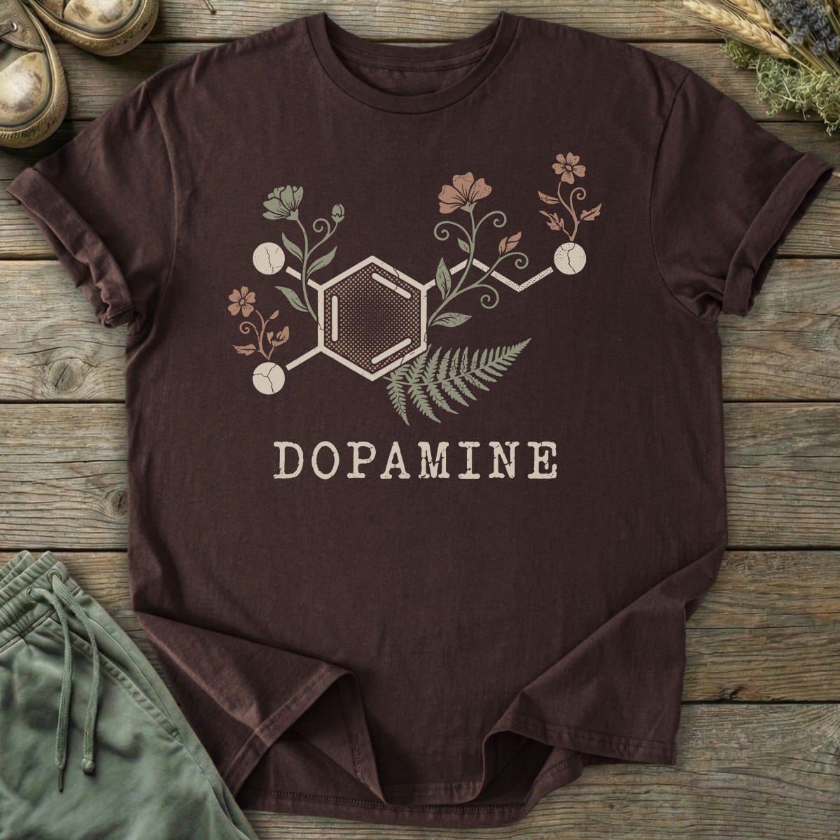 Printify T-Shirt Dopamine Molecule T-Shirt