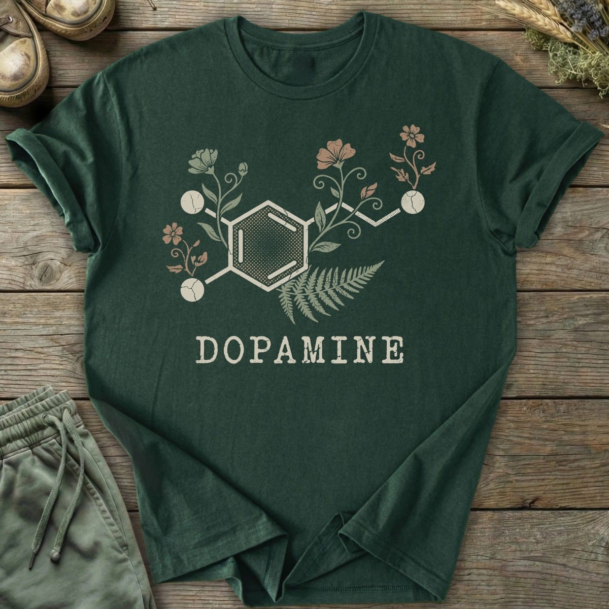 Printify T-Shirt Dopamine Molecule T-Shirt