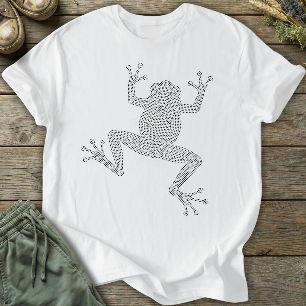 Printify T-Shirt Dot Art Frog T-Shirt