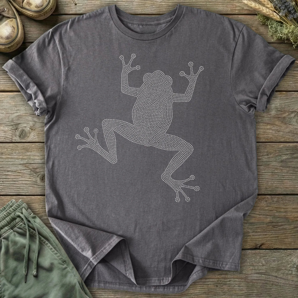 Printify T-Shirt Dot Art Frog T-Shirt