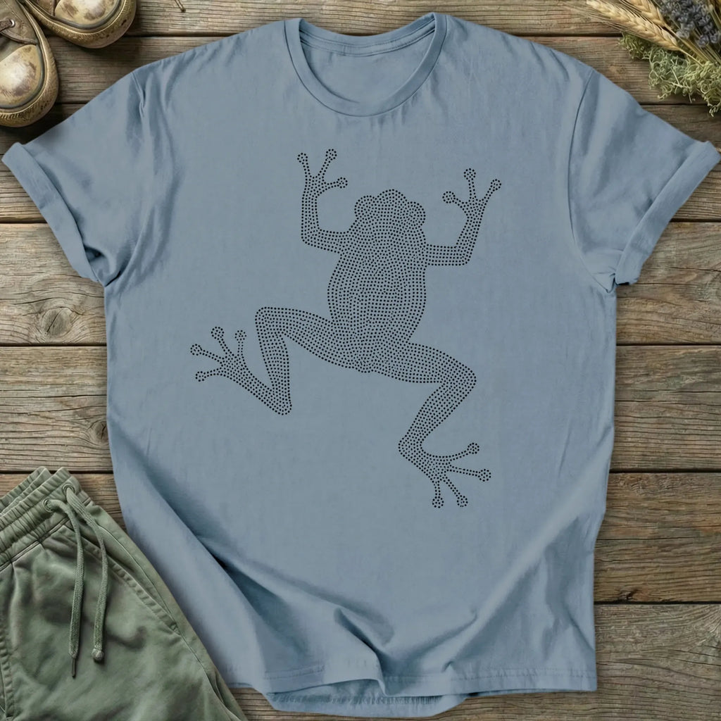 Printify T-Shirt Dot Art Frog T-Shirt