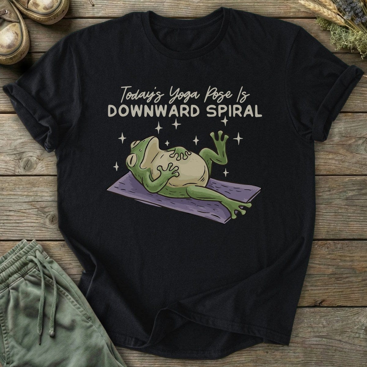 Printify T-Shirt Downward Spiral Yoga T-Shirt