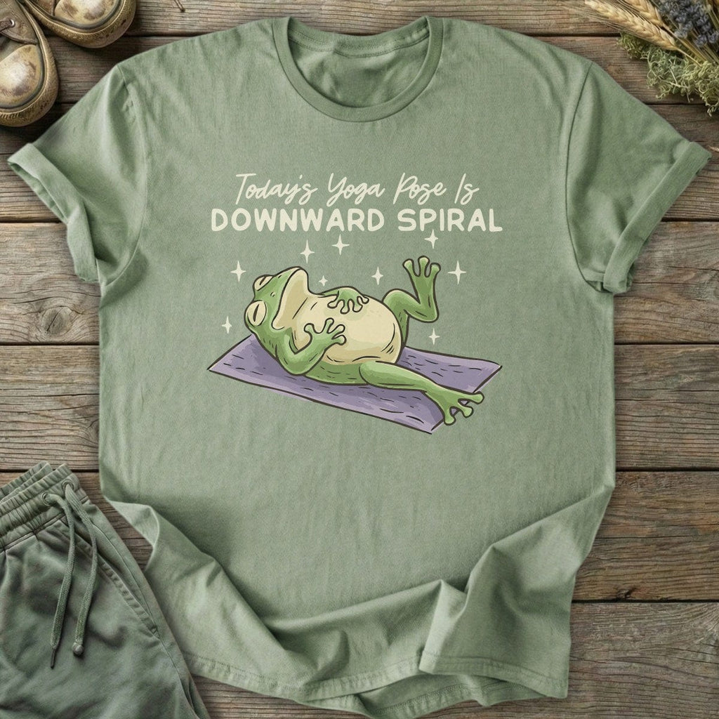 Printify T-Shirt Downward Spiral Yoga T-Shirt