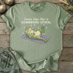 Printify T-Shirt Downward Spiral Yoga T-Shirt