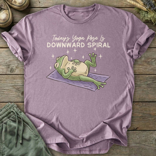 Printify T-Shirt Downward Spiral Yoga T-Shirt