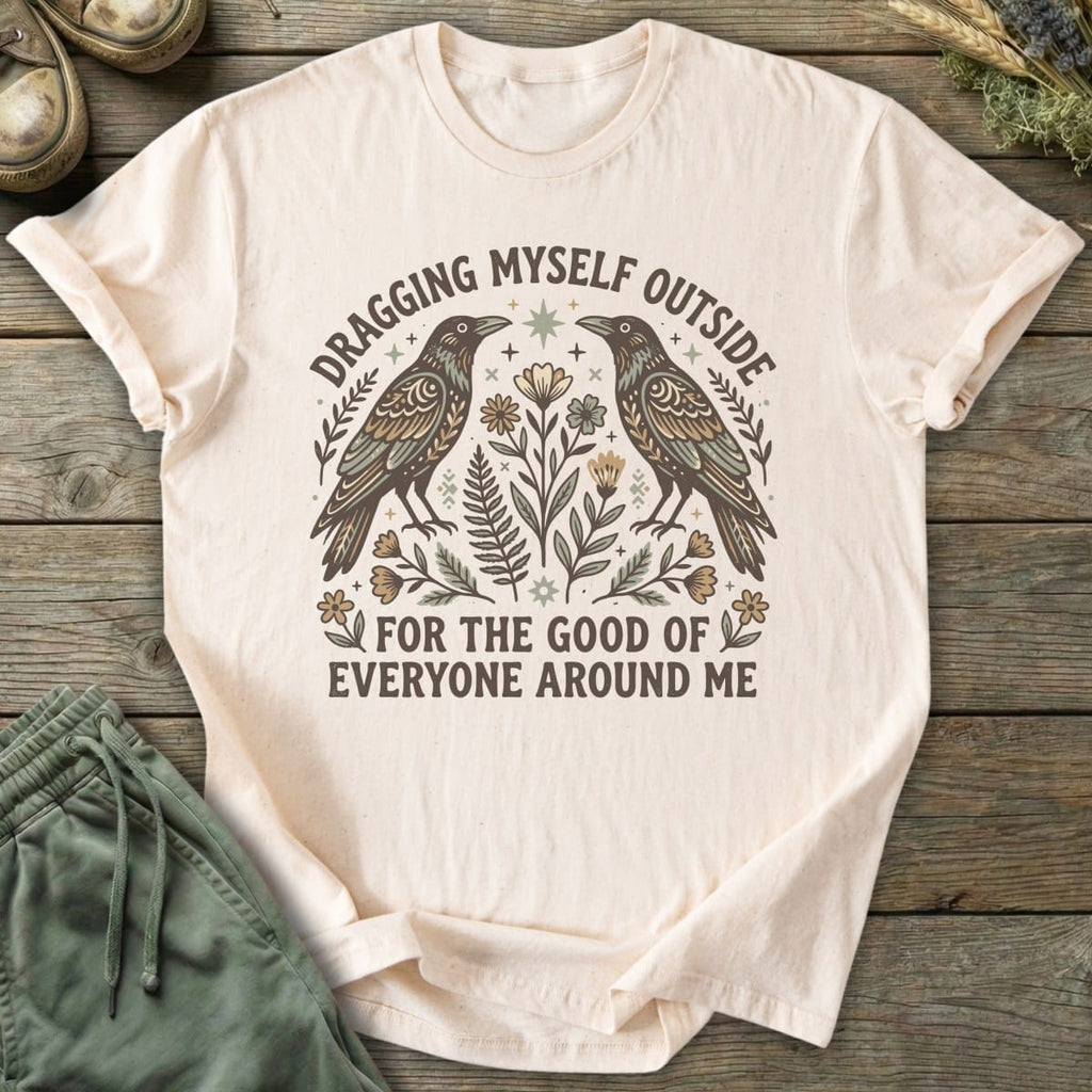 Printify T-Shirt Dragging Myself T-Shirt