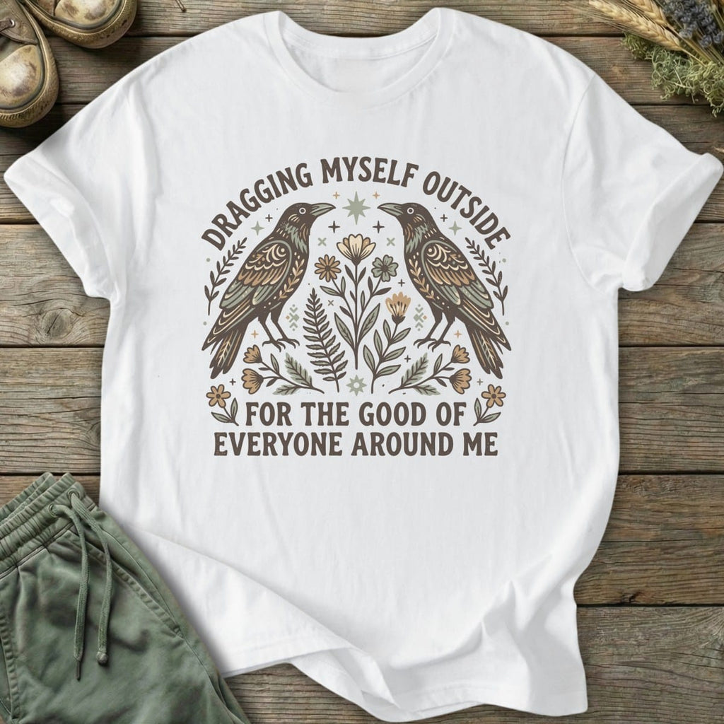 Printify T-Shirt Dragging Myself T-Shirt