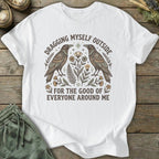Printify T-Shirt Dragging Myself T-Shirt