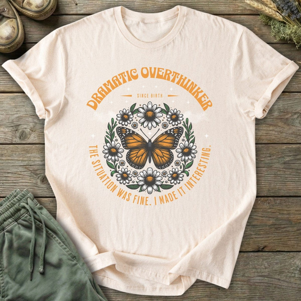 Printify T-Shirt Dramatic Overthinker T-Shirt