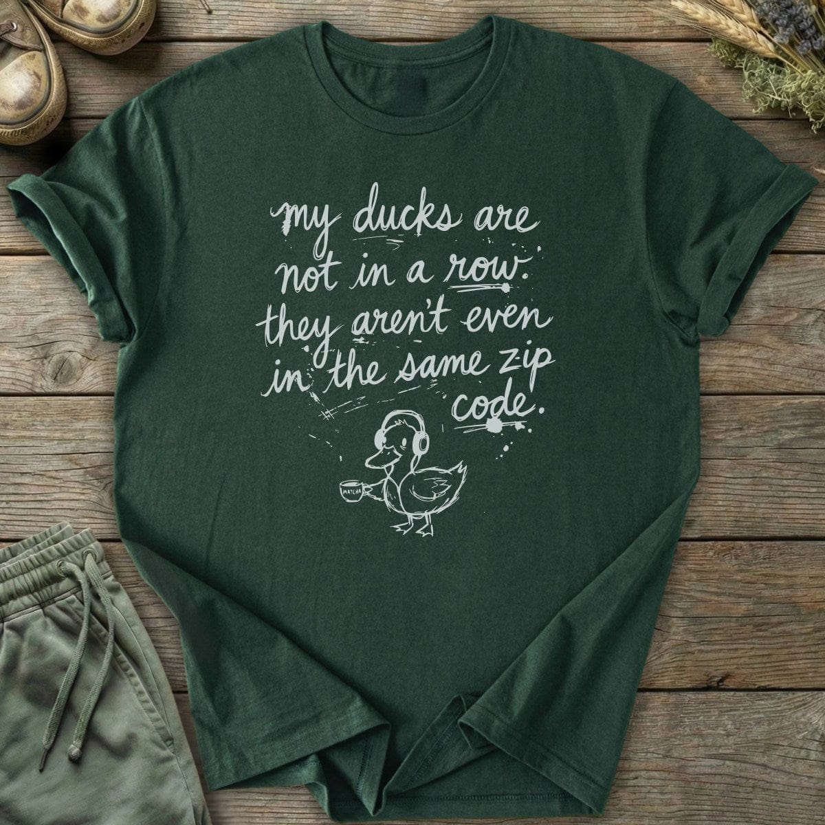 Printify T-Shirt Ducks Not In Zip T-Shirt