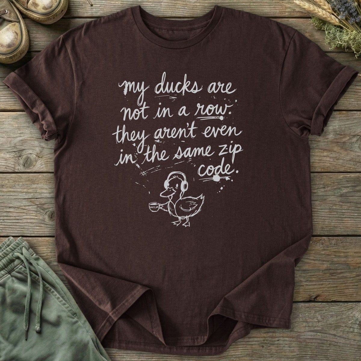 Printify T-Shirt Ducks Not In Zip T-Shirt