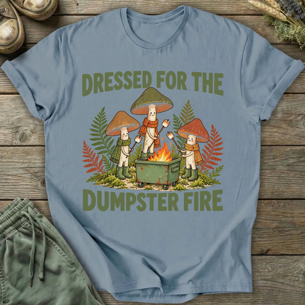 Printify T-Shirt Dumpster Fire T-Shirt