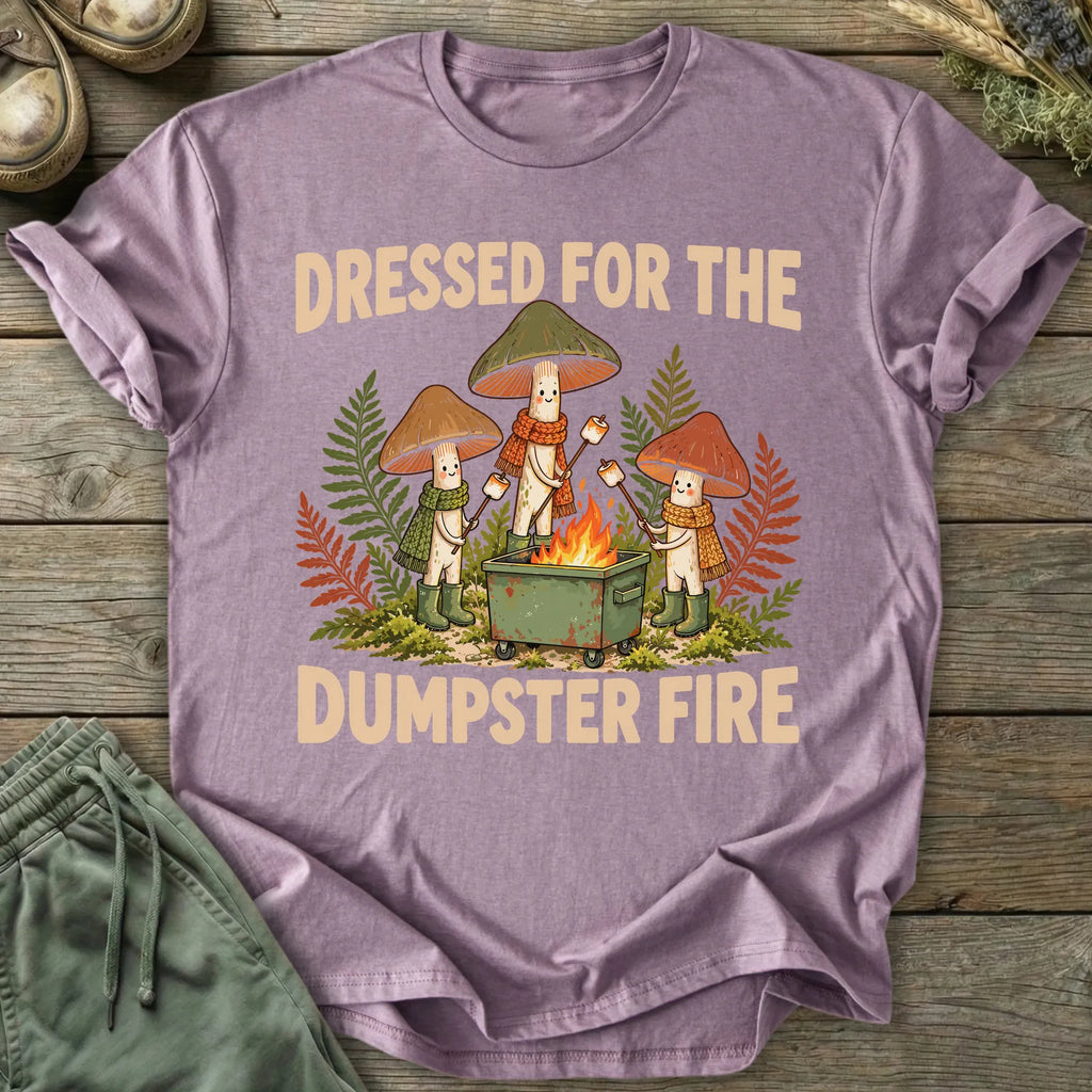 Printify T-Shirt Dumpster Fire T-Shirt