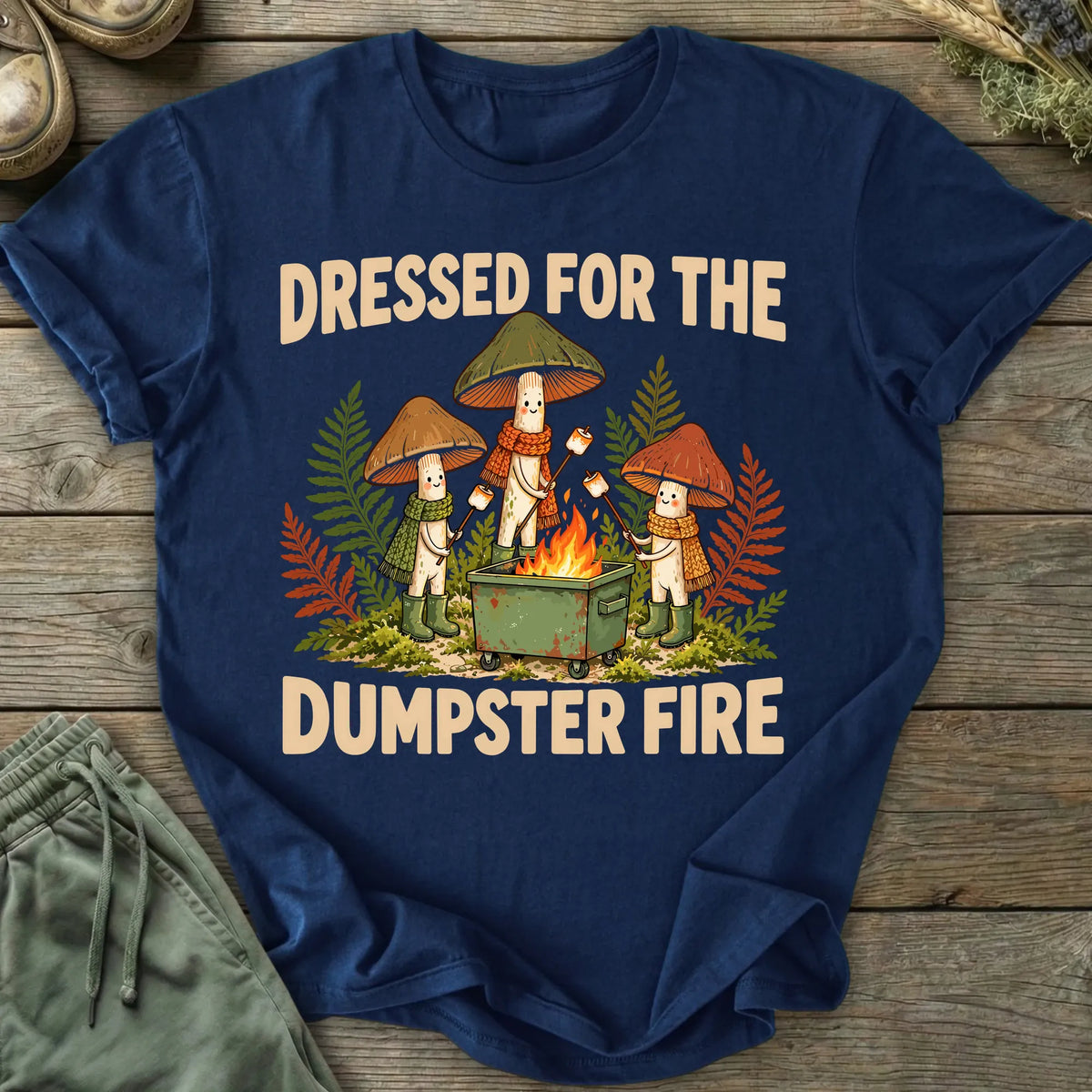 Printify T-Shirt Dumpster Fire T-Shirt