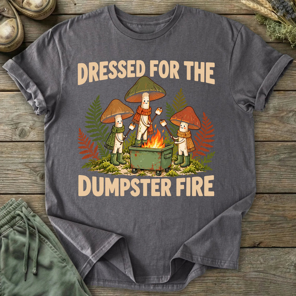 Printify T-Shirt Dumpster Fire T-Shirt