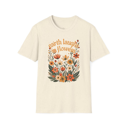 Printify T-Shirt Earth Laughs Boho T-Shirt