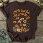 Printify T-Shirt Earth Laughs Boho T-Shirt