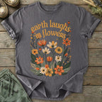 Printify T-Shirt Earth Laughs Boho T-Shirt