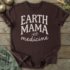 Printify T-Shirt Earth Mama Medicine Text T-Shirt