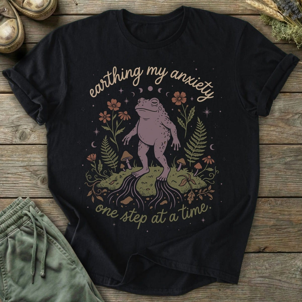 Printify T-Shirt Earthing One Step At A Time T-Shirt