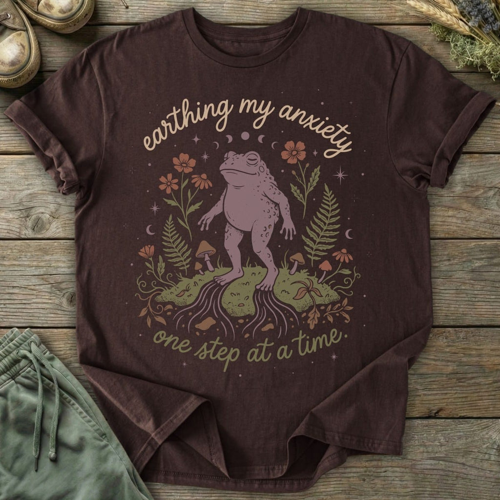 Printify T-Shirt Earthing One Step At A Time T-Shirt