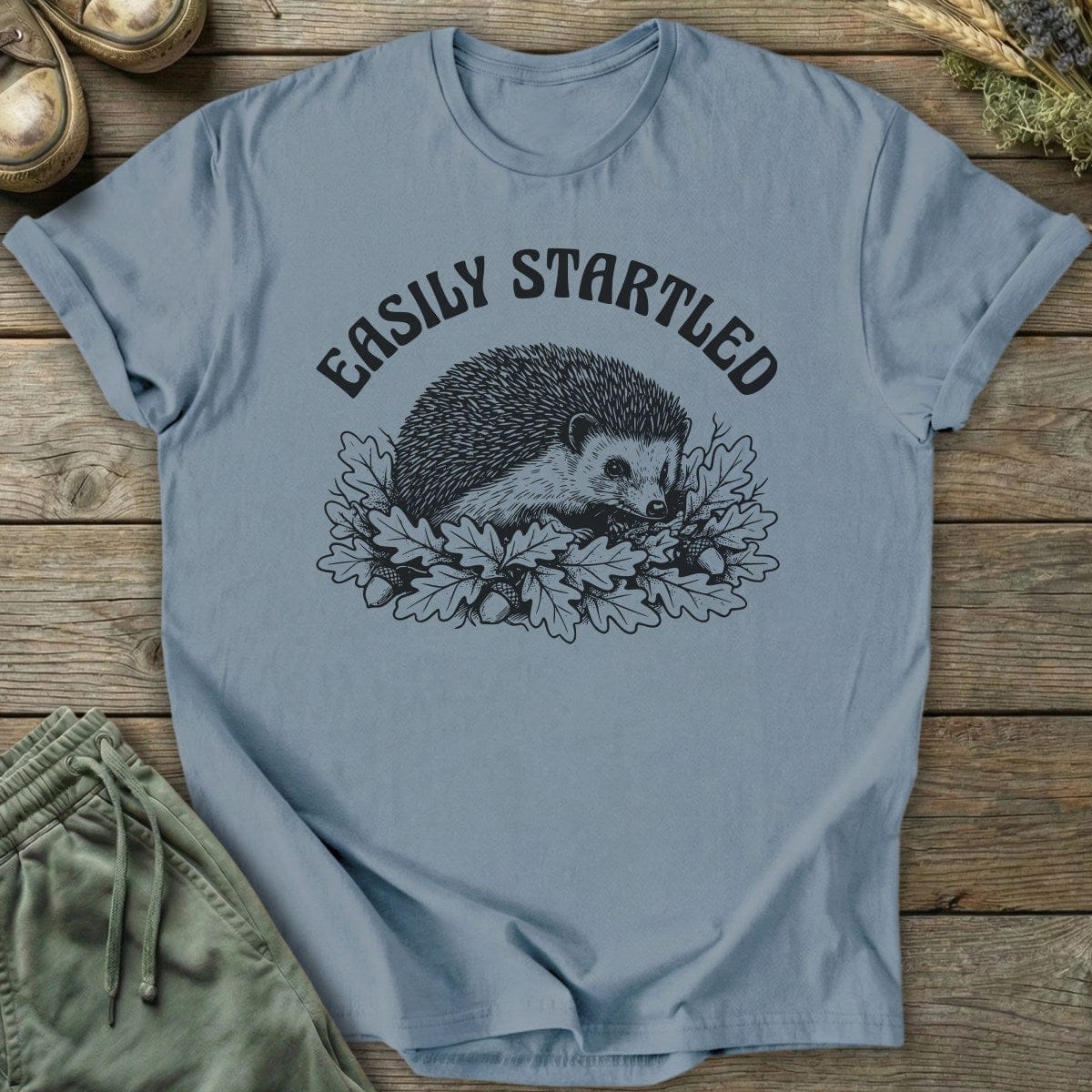 Printify T-Shirt Easily Startled T-Shirt