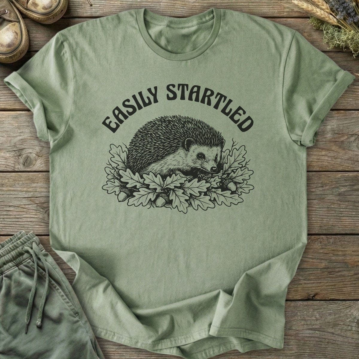 Printify T-Shirt Easily Startled T-Shirt
