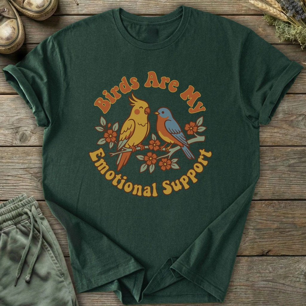Printify T-Shirt Emotional Support Birds T-Shirt