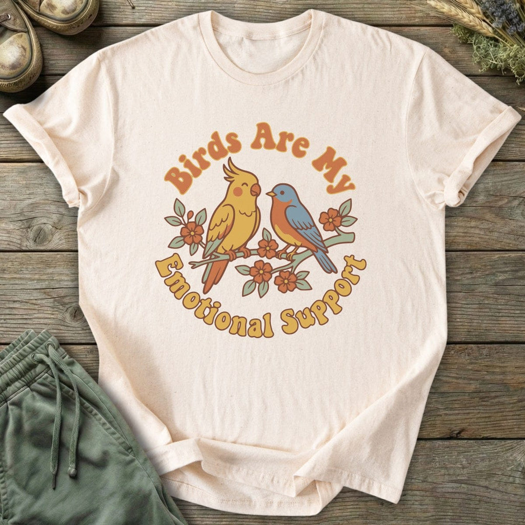 Printify T-Shirt Emotional Support Birds T-Shirt