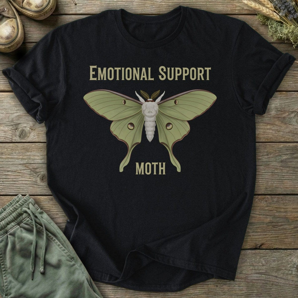 Printify T-Shirt Emotional Support Moth T-Shirt
