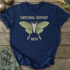 Printify T-Shirt Emotional Support Moth T-Shirt